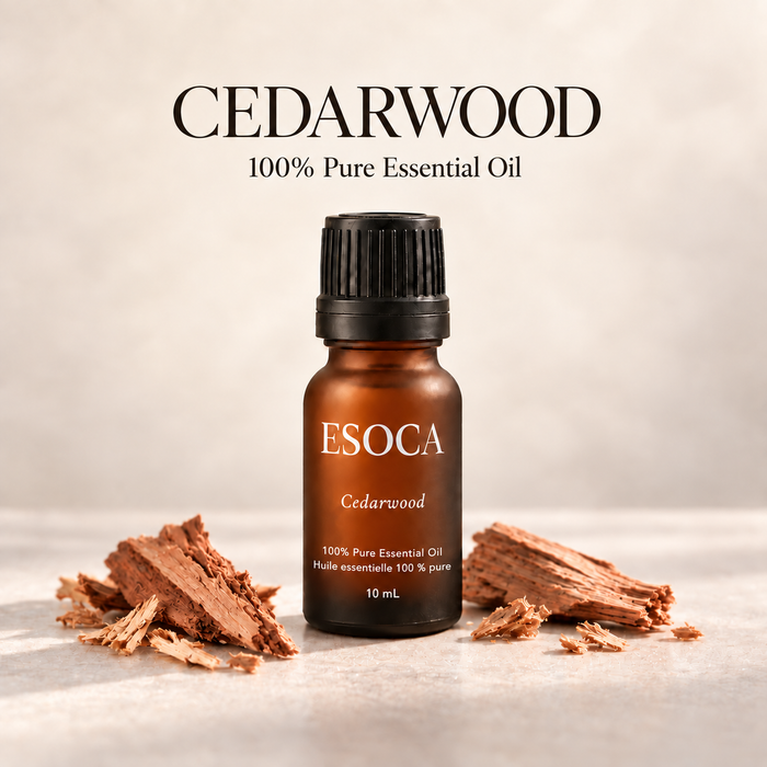 ESOCA Cedarwood 10 mL essential oil product photograph