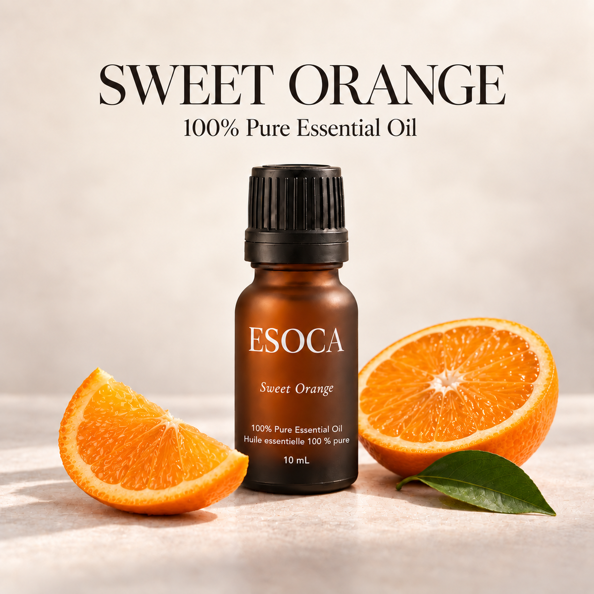 ESOCA Sweet Orange 10 mL essential oil product photograph